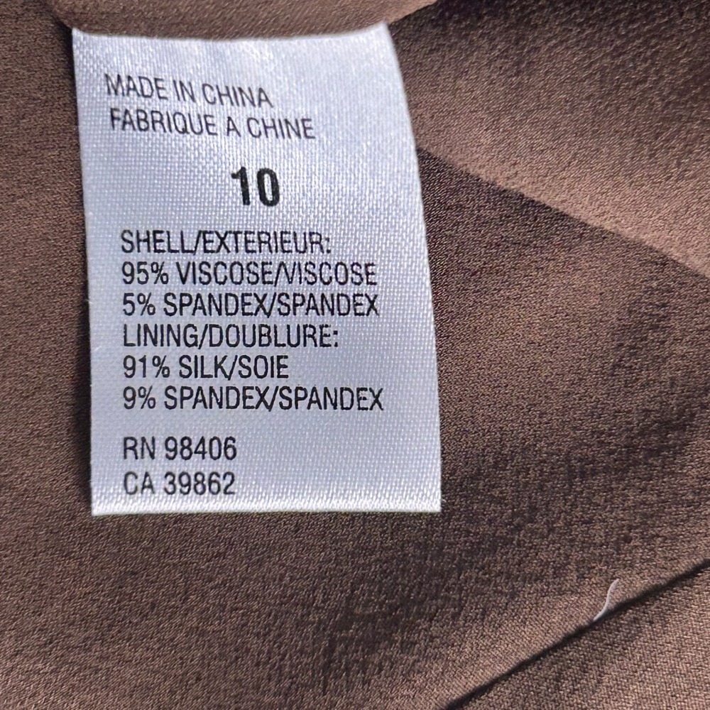 Theory Y2k‎ Babydoll Dress Brown 10 - Picture 7 of 14